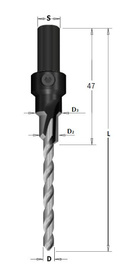 CMT Wiertło do pod konfirmatów 7,0 x 50 mm 515.050.31 wymienne wiertło