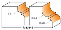 CMT Frez do profili klasycznych łożysko fi 35 S8 R6,4 Z2 RH 944.350.11