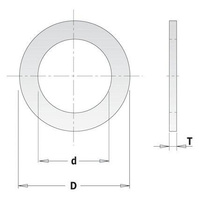 CMT Redukcja do pił pierścień redukcyjny 20x12,7 mm 299.221.00