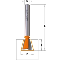 CMT Frez do połączeń jaskółczy ogon 6,35x63,5 mm 6,35 mm Z2 RH 818.064.11