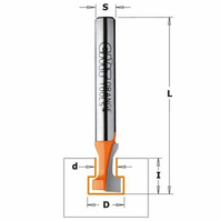 CMT Frez do otworów pod zamek fi 10,5x48 mm S=8 mm Z1 RH 950.003.11