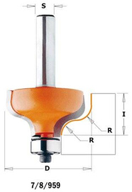 CMT Frez do profili esownica + łożysko fi 6,4 S12 R38,1 Z2 RH 959.564.11