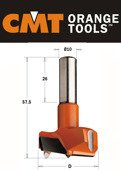 CMT WIERTŁO PUSZKOWE 50/57,5/10X26 317.500.12