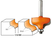 CMT Frez do profili esownica + łożysko fi 6,4 S12,7 R38,1 Z2 RH 860.564.11