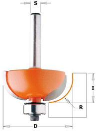 CMT Frez zaokrąglający ŁOŻYSKO fi 28,7x54,2 mm S6,35 R8 Z2 RH 837.254.11