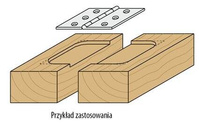 CMT Frez na czopy łączeniowe 31,7 mm trzpień 12,7 mm RH + łożysko Z2 801.817.11B 