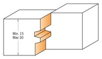 CMT Frez do połączeń odwrotnych fi 44,4x70,1 mm S=12,7 mm Z2 RH 855.501.11