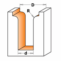 CMT Frez HM profilowy C fi 22x69,8 mm S=12,7 R=3,2 Z2 RH 865.905.11