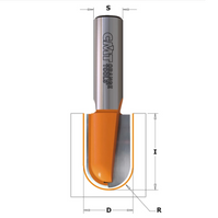 CMT Frez do korytek i czasz fi 9,5x66,7 mm S=12,7 R=4,75 Z2 RH 814.595.11