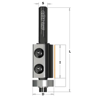 CMT Frez na płytki wymienne HM fi 19x76 mm Trzpień 6 mm RH Z2 657.195.11