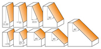 CMT Frez do ukosowania fi 65x76,7 mm S=12,7 A=45 Z2 RH 836.950.11