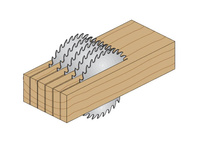 CMT Piła tarcza do wielopił gruby ząb 350x30 mm 24+6Z 277.024.14M