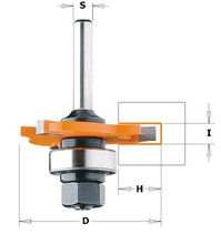 CMT Frez piłkowy rowkujący z łożyskiem 1,5x47,6 mm trzpień 6 mm 722.325.11A