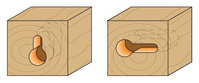 CMT Frez do otworów pod zamek 9,5x54 mm S=8 mm Z1 RH 750.001.11