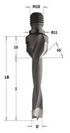 CMT WIERTŁO Z GWINTEM 8/40/55/M10/11X4 329.080.11