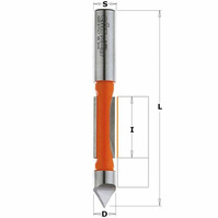 CMT Frez do wycinania otworów 19x64 mm Trzpień 6 mm Z1 RH 716.060.11