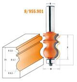 CMT Frez trzpieniowy kształtowy + łożysko fi 23,8mm trzpień 12,7mm 855.901.11