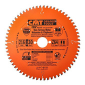 CMT Piła tarcza do aluminium 216x30mm 64 Zęby cienka ITK 276.216.64M