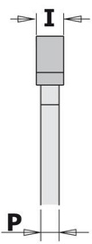 CMT Frez piłkowy rowkujący z łożyskiem 1,5x47,6 mm trzpień 6 mm 722.325.11A