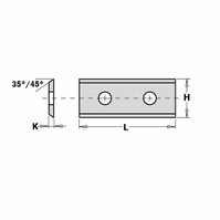 ITA Tools Płytka HM 50,0x12,0x1,5mmHC05 a=26,0 <35 50122