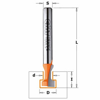 CMT Frez do otworów pod zamek 9,5x54 mm S=8 mm Z1 RH 750.001.11