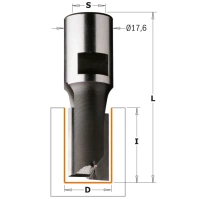 CMT Frez rowkujący HM z gwintem wewnętrznym 10x35 mm RH M10 2+1Z 182.100.11