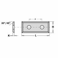 CMT 330124 Płytka HM 29,5x12,0x1,5mm 10 SZTUK