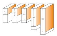 CMT FREZ PROSTY Z ŁOŻYSKIEM DOLNYM 906.095.11 D=9,5 I=25,4 S=8 Z2 KĄT 0°