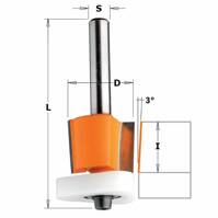 CMT Frez HM do obcinania laminatu D12,7x12,7 S=6 HW Z ŁOŻYSKIEM 707.128.11