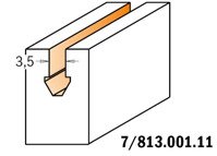 CMT Frez do drewna pod uszczelkę 3,5 mm 6 mm HWM Z2 RH 713.001.11