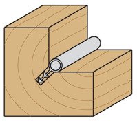 CMT Frez do drewna pod uszczelkę 3,5 mm 6 mm HWM Z2 RH 713.001.11