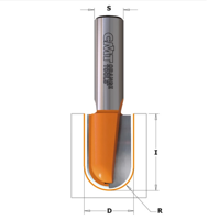 CMT Frez do korytek i czasz fi 19x50,8 mm S=8 R=9,5 Z2 RH 914.190.11