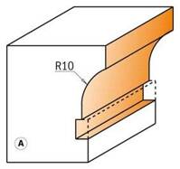 CMT Frez do listew dzielących szprosów fi 25x50,8 mm R10 Z2 RH 855.307.11M