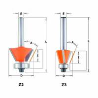 CMT Frez do ukosowania z łożyskiem fi 18,5 mm 6,35 mm 15° Z2 RH 809.016.11