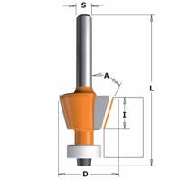 CMT Frez do ukosowania z łożyskiem fi 18,5 mm 6 mm 15° Z2 RH 709.016.11