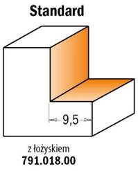 CMT Frez do wręgów fi 34,9x55 mm S=8 mm Z2 RH 660.350.11