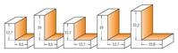 CMT Frez do wręgowania 31,7x61,2 mm Trzpień 12,7 mm Z2 RH 835.817.11