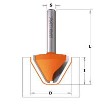 CMT Frez literujący do wycinania liter HM D=25,4 I=19 A=60 S=6 749.001.11