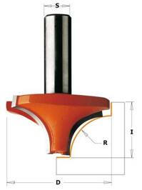 CMT Frez profilowy Ovolo fi 38,1x57,1 mm S12,7 R12,7 Z2 RH 827.627.11