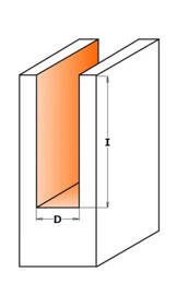 CMT Frez prosty do drewna HM 10 mm trzpień 6 mm RH 712.100.11