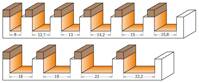 CMT Frez prosty z górnym łożyskiem 14,2 mm trzpień 6,35 mm RH 811.142.11B