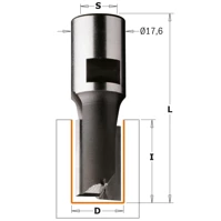 CMT Frez rowkujący HM z gwintem wewnętrznym 18x25 mm RH M10 2+1Z 173.180.11