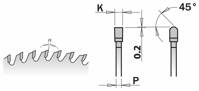 CMT PIła chromowana wyciszona 300x30 mm 72Z TCG 281.672.12M