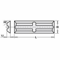 CMT Płytka HM 50,0x5,5x1,1mm 550554