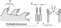 CMT Podcinak chromowany składany 120x22 mm 12+12Z 289.720.24K