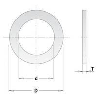 CMT Redukcja do pił pierścień redukcyjny 15,87x10 mm 299.218.00