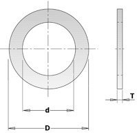 CMT Redukcja do pił pierścień redukcyjny 15,87x10 mm 299.218.00