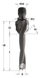 CMT WIERTŁO Z GWINTEM 12/40/55/M10/11X4 329.120.11