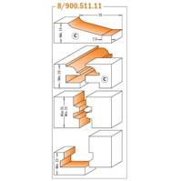 CMT Zestaw frezów do mebli kuchennych 800.511.11