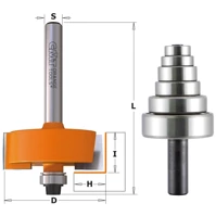 CMT Zestaw frezów do wręgowania fi 34,9x19 mm S=12,7 mm Z2 RH 835.502.11